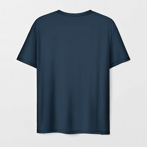 Мужская футболка Синий дракон от нейросети / 3D-принт – фото 2