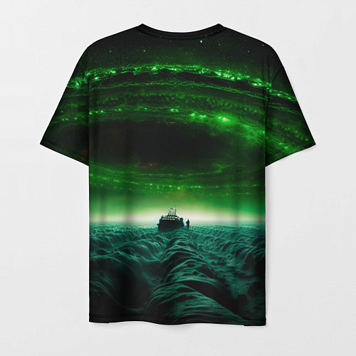 Мужская футболка Космический шторм / 3D-принт – фото 2