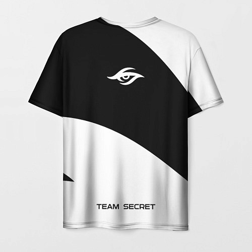 Мужская футболка Форма Team Secret white / 3D-принт – фото 2