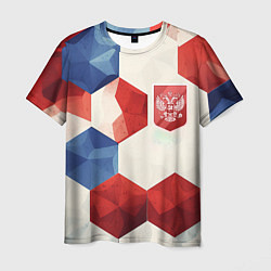Футболка мужская Большие плиты герб России, цвет: 3D-принт