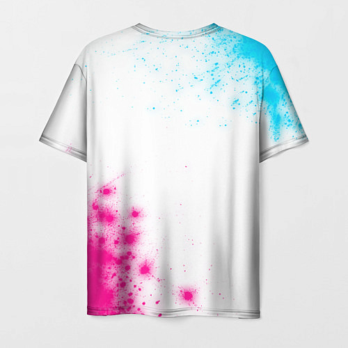 Мужская футболка Darling in the FranXX neon gradient style: надпись / 3D-принт – фото 2