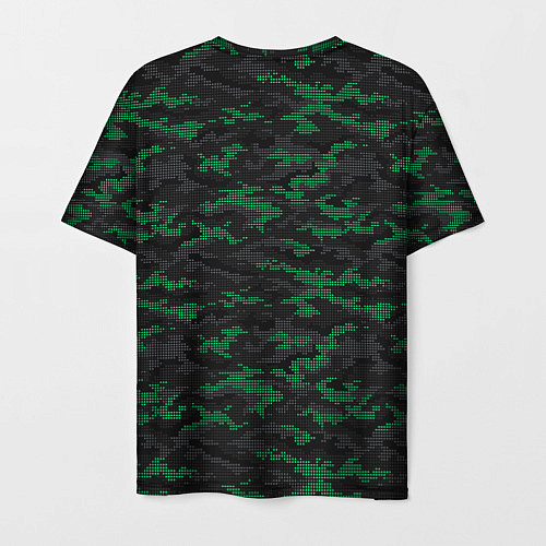 Мужская футболка Точечный камуфляжный узор Spot camouflage pattern / 3D-принт – фото 2