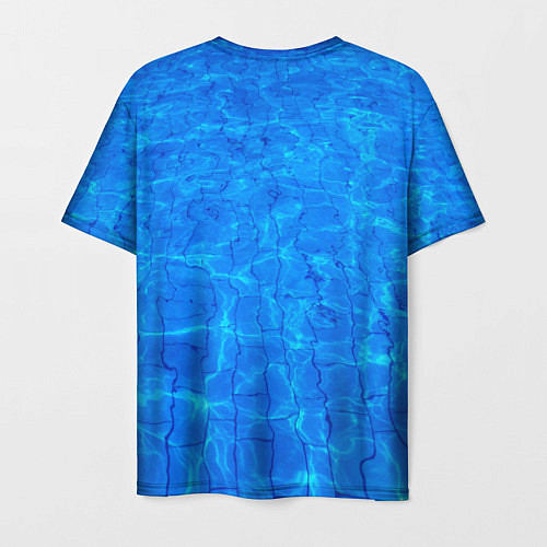 Мужская футболка Рожденный плавать / 3D-принт – фото 2