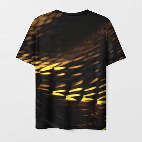 Мужская футболка Cyberpunk 2077 phantom liberty black gold / 3D-принт – фото 2