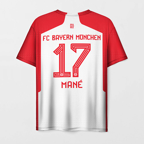 Мужская футболка Садио Мане Бавария Мюнхен форма 2324 домашняя / 3D-принт – фото 2