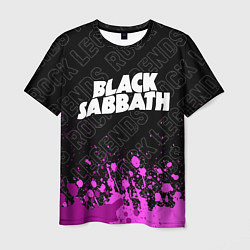 Футболка мужская Black Sabbath rock legends: символ сверху, цвет: 3D-принт