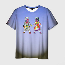 Футболка мужская Два чудаковатых клоуна, цвет: 3D-принт