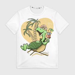 Футболка мужская Черепаха на отдыхе, цвет: 3D-принт