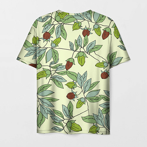 Мужская футболка Зелененькие листья / 3D-принт – фото 2
