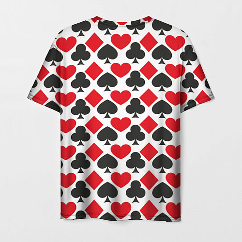 Мужская футболка Масти карточные - символика / 3D-принт – фото 2