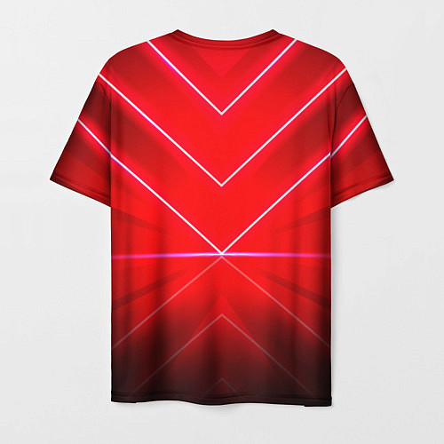 Мужская футболка Rose Blackpink red / 3D-принт – фото 2