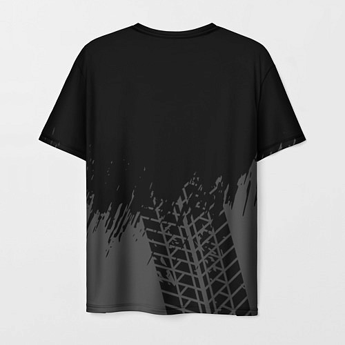 Мужская футболка Mini speed на темном фоне со следами шин: символ с / 3D-принт – фото 2