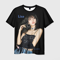 Футболка мужская Blackpink Lisa in jeans, цвет: 3D-принт