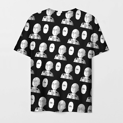 Мужская футболка Saitama - ok pattern / 3D-принт – фото 2