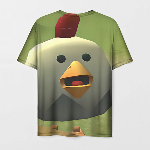 Мужская футболка Chicken Gun курица / 3D-принт – фото 2
