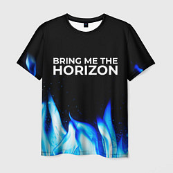 Футболка мужская Bring Me the Horizon blue fire, цвет: 3D-принт