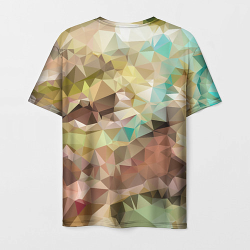 Мужская футболка Abstraction mosaic / 3D-принт – фото 2