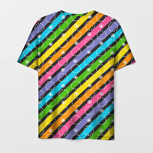 Мужская футболка Затонувший сундук Грифф цветные полосы / 3D-принт – фото 2