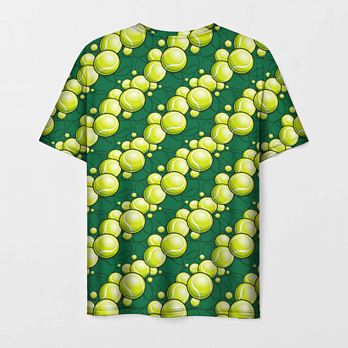 Мужская футболка Большой теннис - мячики / 3D-принт – фото 2