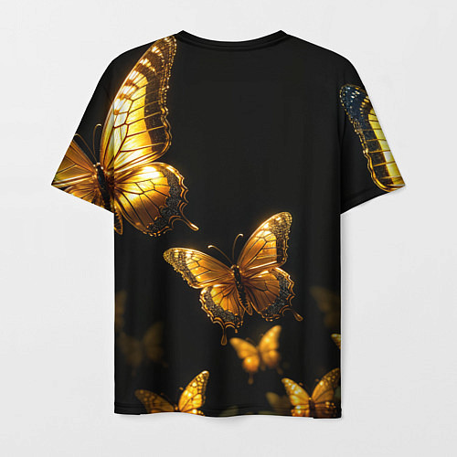 Мужская футболка Девушка королева бабочек / 3D-принт – фото 2