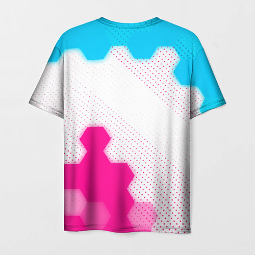 Мужская футболка Haval neon gradient style: надпись, символ / 3D-принт – фото 2