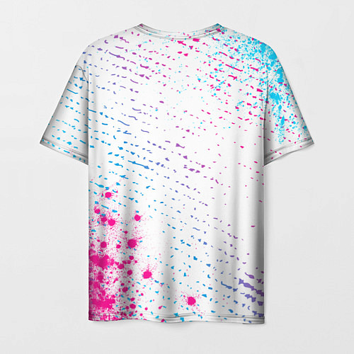 Мужская футболка Placebo neon gradient style: надпись, символ / 3D-принт – фото 2