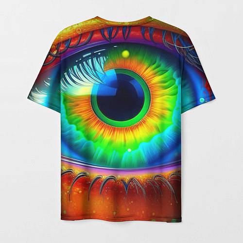 Мужская футболка Яркий глаз / 3D-принт – фото 2