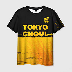 Футболка мужская Tokyo Ghoul - gold gradient: символ сверху, цвет: 3D-принт