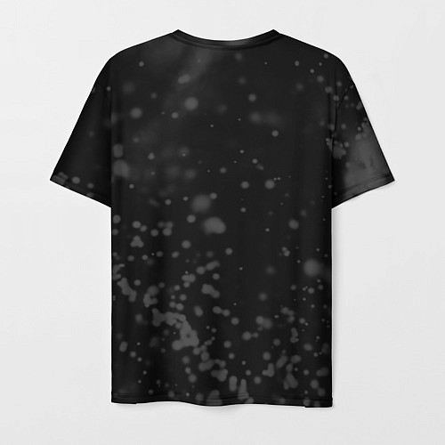 Мужская футболка Evangelion glitch на темном фоне: надпись, символ / 3D-принт – фото 2