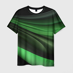 Футболка мужская Темная зеленая текстура, цвет: 3D-принт
