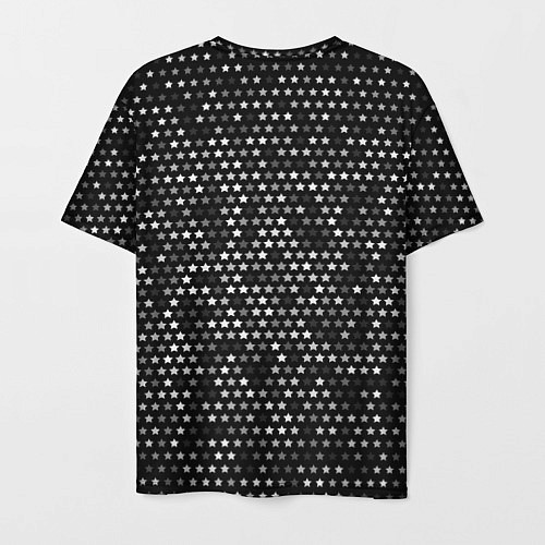 Мужская футболка Paramore glitch на темном фоне: символ сверху / 3D-принт – фото 2