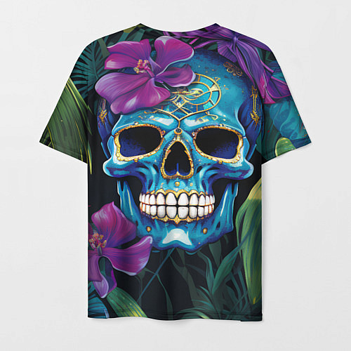 Мужская футболка Череп в джунглях / 3D-принт – фото 2