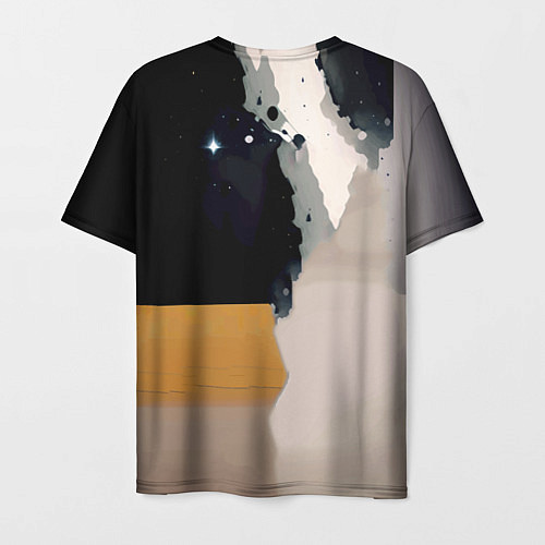 Мужская футболка Космонавт в скафандре - набросок / 3D-принт – фото 2