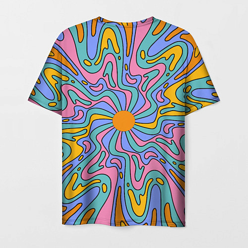 Мужская футболка Абстрактный психоделический рисунок / 3D-принт – фото 2