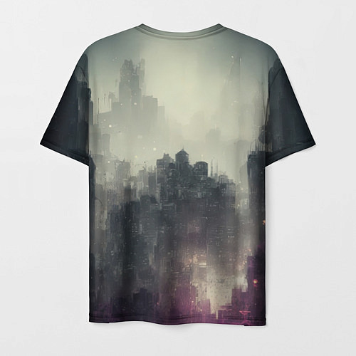 Мужская футболка Городской ксеноморф / 3D-принт – фото 2