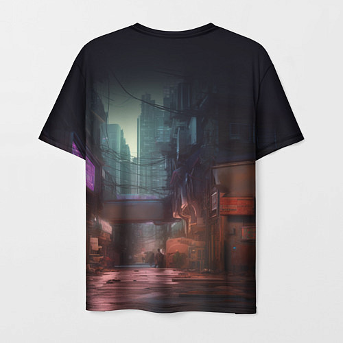 Мужская футболка Cyberpunk 2077 - Keanu Reeves / 3D-принт – фото 2