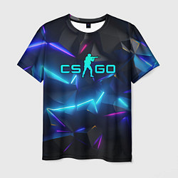 Футболка мужская CS GO neon style, цвет: 3D-принт