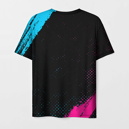 Мужская футболка Ozzy Osbourne - neon gradient / 3D-принт – фото 2
