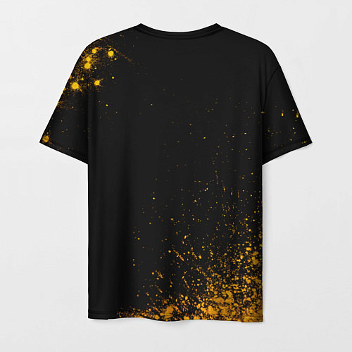 Мужская футболка Bullet For My Valentine - gold gradient / 3D-принт – фото 2