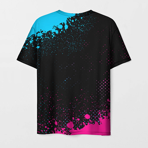 Мужская футболка Deftones - neon gradient / 3D-принт – фото 2