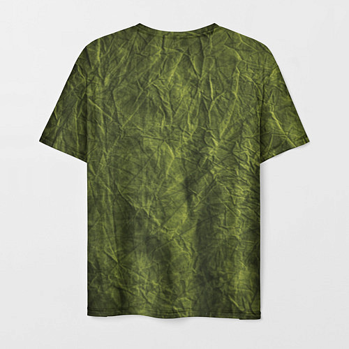 Мужская футболка Мятая зеленая ткань / 3D-принт – фото 2