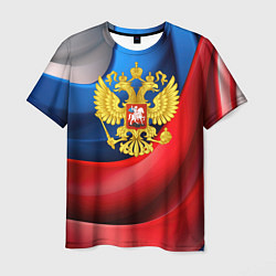 Футболка мужская Золотой герб России, цвет: 3D-принт
