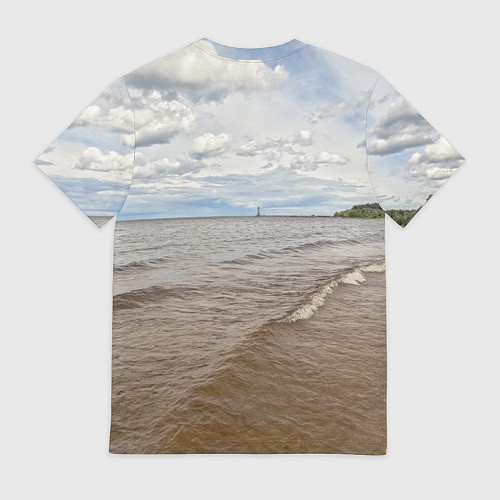 Мужская футболка Озёра России / 3D-принт – фото 2