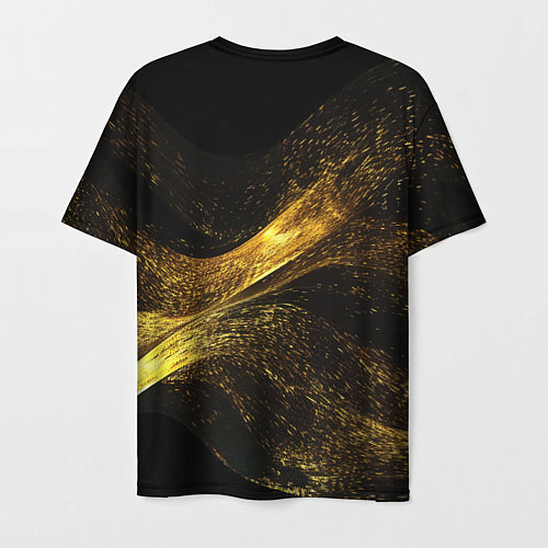 Мужская футболка Baldurs Gate 3 logo gold black / 3D-принт – фото 2