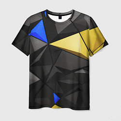 Мужская футболка Black yellow elements