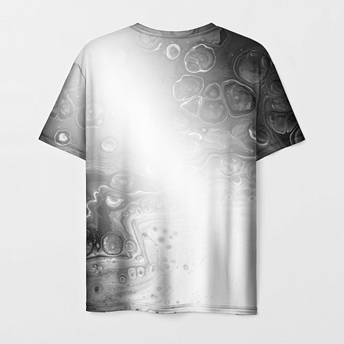 Мужская футболка Evangelion glitch на светлом фоне: символ сверху / 3D-принт – фото 2