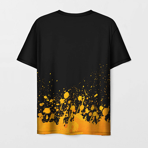 Мужская футболка Burzum - gold gradient: символ сверху / 3D-принт – фото 2