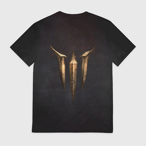 Мужская футболка Logo Baldurs Gate 3 / 3D-принт – фото 2