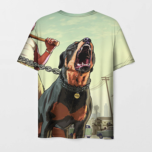 Мужская футболка Собака из GTA / 3D-принт – фото 2