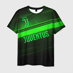 Футболка мужская Juventus green line, цвет: 3D-принт